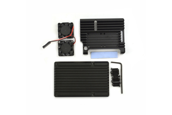 Metal Case 4B, Dual Fans, Open Design, Aluminum Alloy