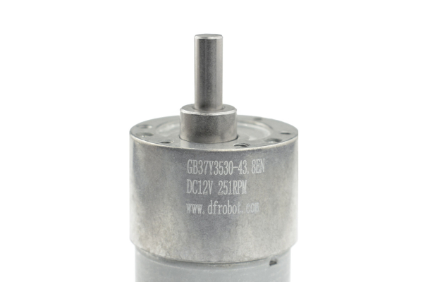 DC Geared Motor w/Encoder, 12V, 251RPM, 18Kg.cm, 43.8:1, 700CPR