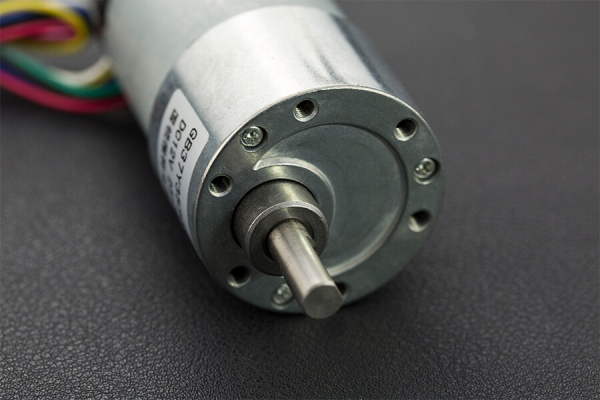 DC Geared Motor w/Encoder, 12V, 251RPM, 18Kg.cm, 43.8:1, 700CPR