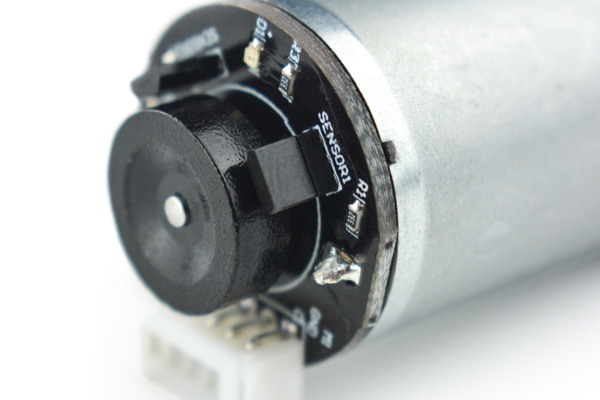 DC Geared Motor, w/Encoder, Metal, 6V, 210RPM, 10Kg.cm