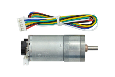 DC Geared Motor, Encoder, Metal, 6V, 300RPM, 3.6Kg.cm