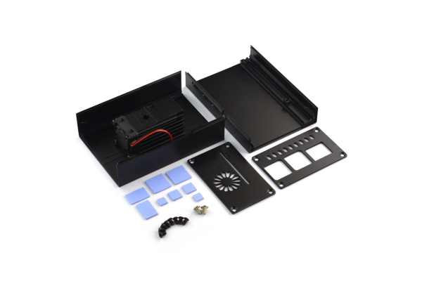 Metal Heatsink Case for Raspberry Pi 4, Aluminum Alloy, Efficient Cooling