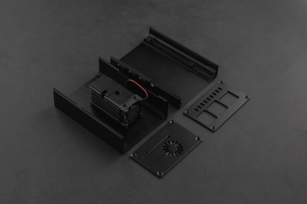 Metal Heatsink Case for Raspberry Pi 4, Aluminum Alloy, Efficient Cooling