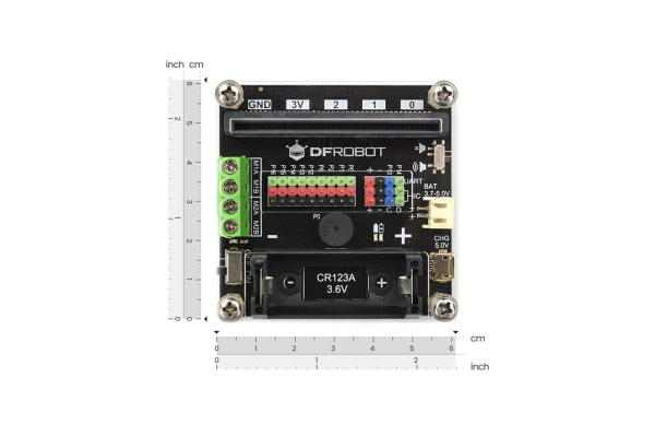 IO BOX Expansion Board, micro: med On-board Li-ion Battery Power