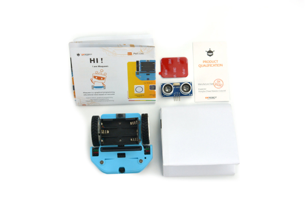 micro:bit Educational Programming Robot Platform Maqueen Lite with Skin, Blue