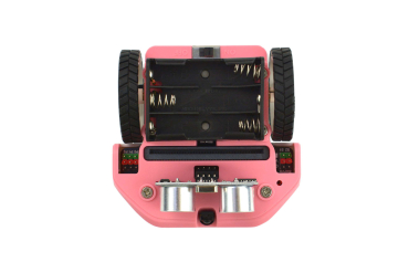 micro: Maqueen Lite with Skin, Red, micro:bit Educational Programming Robot Platform