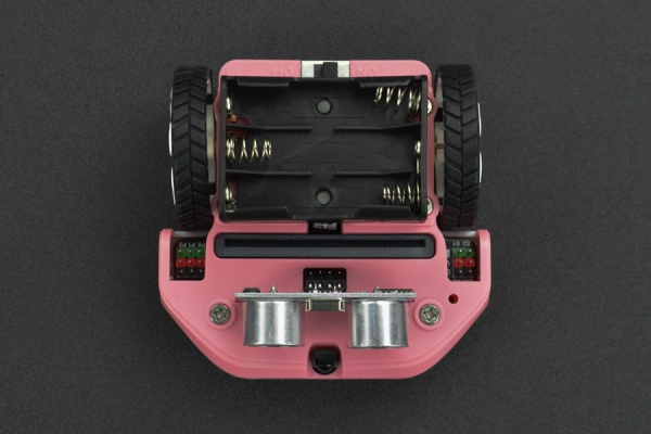 micro: Maqueen Lite with Skin, Red, micro:bit Educational Programming Robot Platform