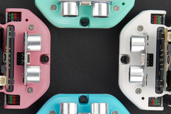 micro: Maqueen Lite with Skin, Red, micro:bit Educational Programming Robot Platform