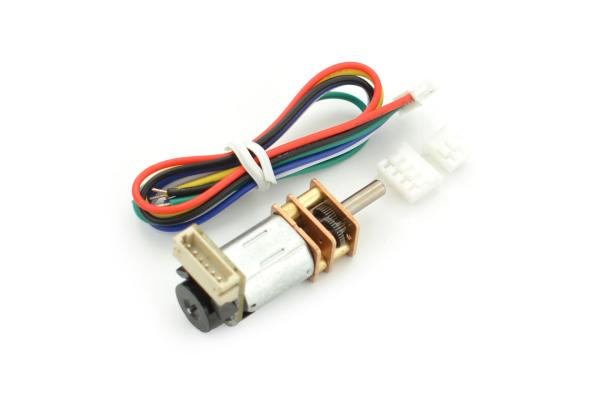 Micro Metal Geared Motor, Encoder, 6V, 310RPM, 50:1