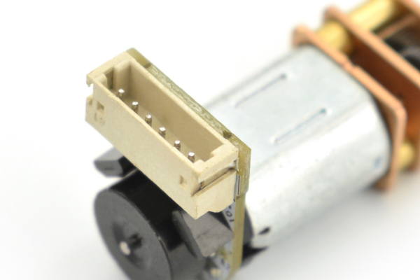 Micro Metal Geared Motor, Encoder, 298:1, 6V, 52RPM