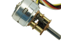 Micro Metal Geared Stepper Motor, 12V 0.6kg.cm, 100:1 Gear, 5-12V