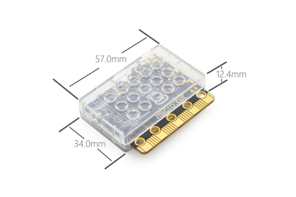 micro:bit Enclosure ABS, LEGO Compatible, Reserved Buttons