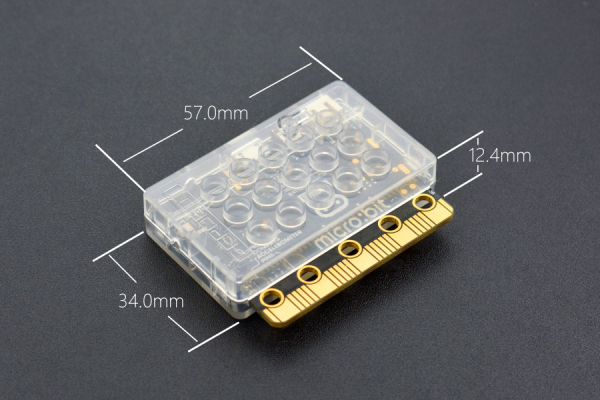 micro:bit Enclosure ABS, LEGO Compatible, Reserved Buttons