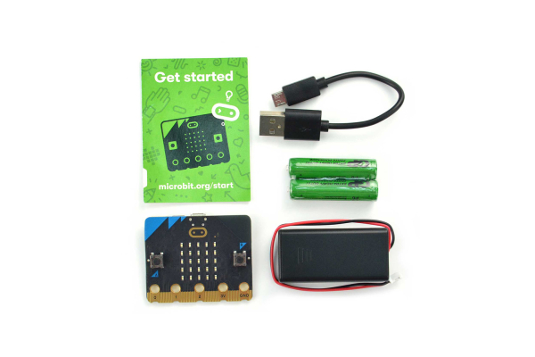 micro:bit Go V2, højttaler, touch-logo, BLE 5.0
