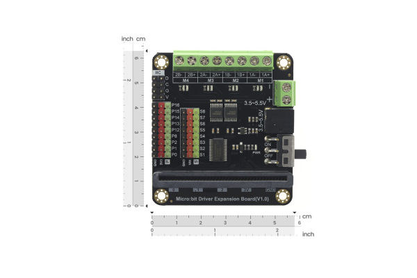 Driver Expansion Board - micro:Driver for micro:bit, 4 Motor, 8 Servo
