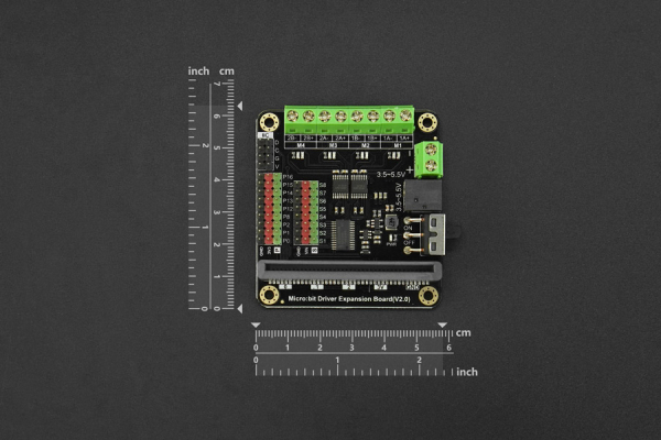 Driver Expansion Board - micro:Driver for micro:bit, 4 Motor, 8 Servo