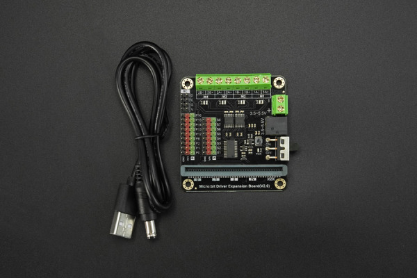 Driver Expansion Board - micro:Driver for micro:bit, 4 Motor, 8 Servo