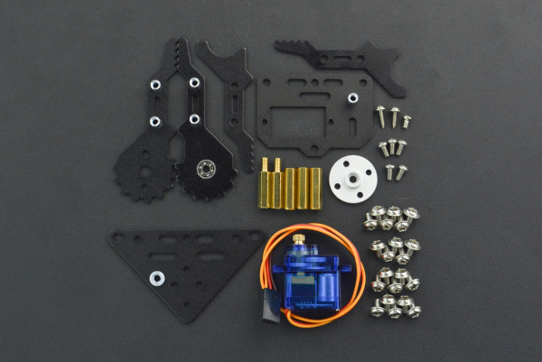 micro:Maqueen Mechanic - Beetle, Metal Gear Servo, Maqueen 4.0+ Support