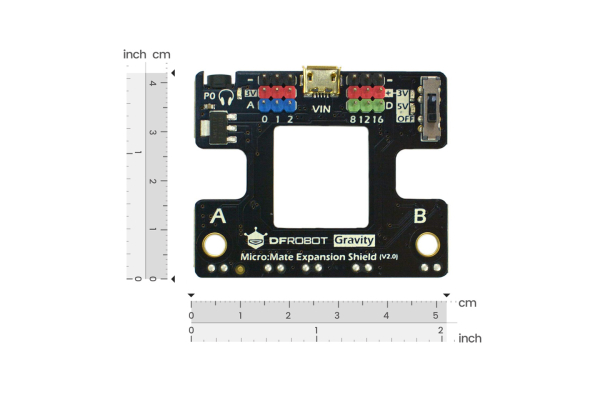 micro:Mate, a Mini & Thin Expansion Board for micro:bit, Gravity Compatible