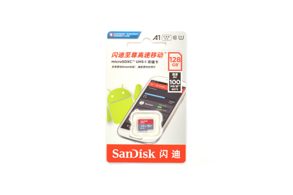 MicroSD Memory Card 128GB Class10 SanDisk A1 100MB/s UHS-1