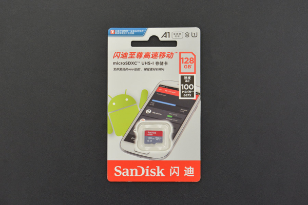 MicroSD Memory Card 128GB Class 10, with Card Reader