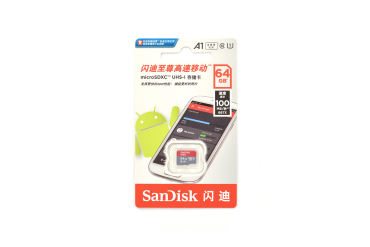 MicroSD Memory Card 64GB, Class10, 100MB/S, SanDisk A1, UHS-1