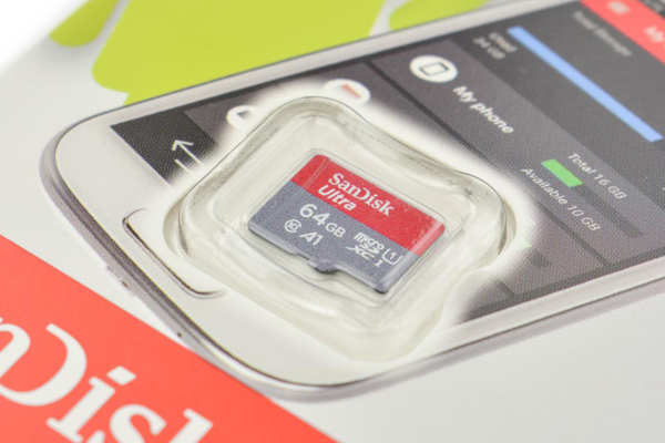 MicroSD Memory Card 64GB, Class10, 100MB/S, SanDisk A1, UHS-1