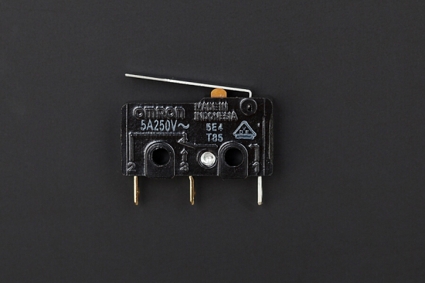 Microswitch, 5A/250V, Hinge Lever, -25C to 85C