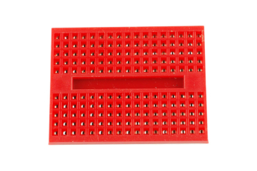 Mini Bread Board - Self Adhesive, Red, 170 Tie Points
