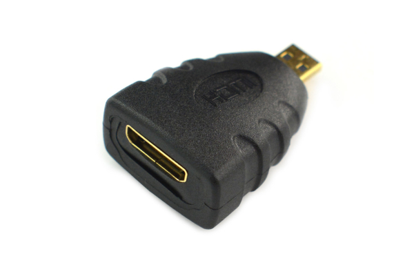 Mini HDMI to Micro HDMI Adapter, 4K, Gold-Plated, Raspberry Pi 4B