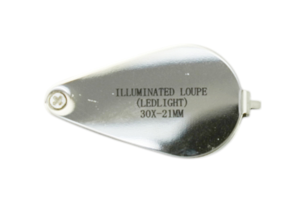 Magnifier Mini Illuminated Loupe, 30X with LED Lights