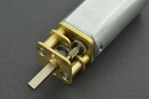 DC Geared Motor, Mini Metal, 6V 375RPM, 1:35 Ratio, D-shaft