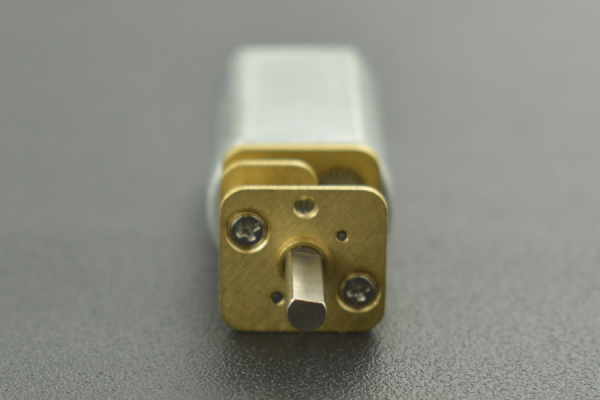 Mini Metal DC Geared Motor, 6V 570RPM, Metal Gears, D-shaft