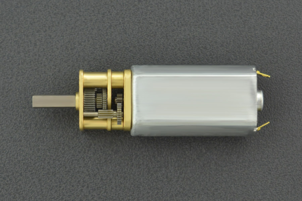 Mini Metal DC Geared Motor, 6V 570RPM, Metal Gears, D-shaft