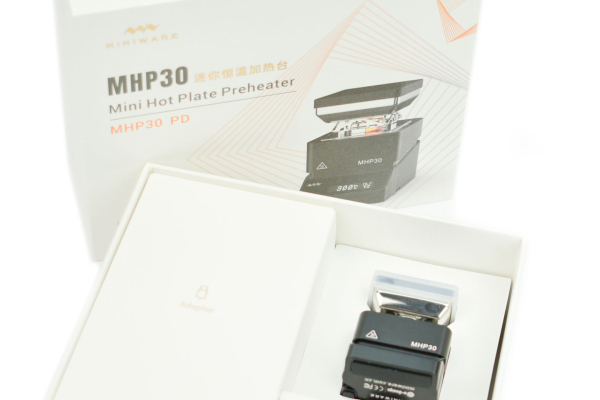 Mini Hot Plate Preheater MHP30, 60W, 300°C, PD Input, LED Display