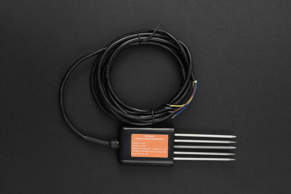 Soil Moisture, Temperature, pH & EC Sensor MODBUS RTU RS485, IP68, 5-30V