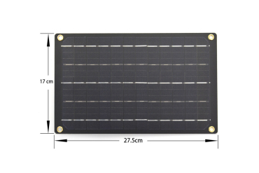 Monocrystalline Solar Panel 5V 1A, Lightweight, Portable, USB Output