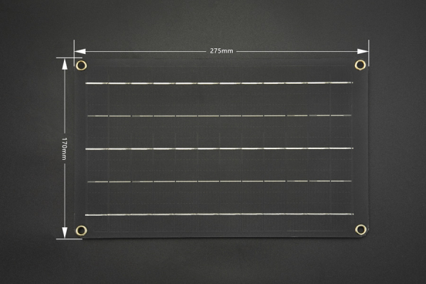 Monocrystalline Solar Panel 5V 1A, Lightweight, Portable, USB Output