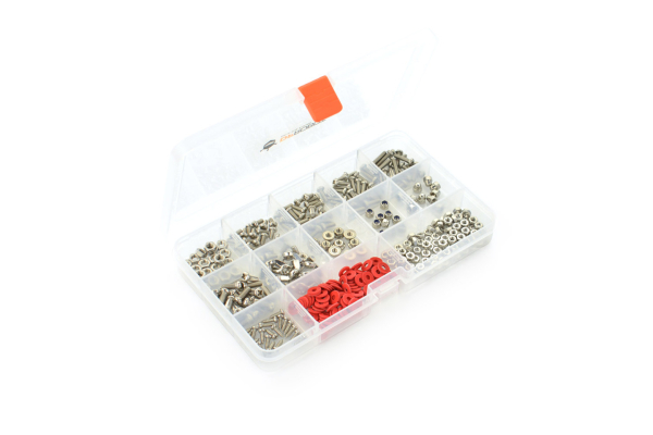 Mounting Kit, Screws and Nuts, Adjustable Box, 15 Compartments