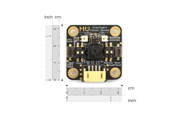 Vision Sensor MU, 30W Lens, Deep Learning, UART/I2C, 5V, 90° FOV