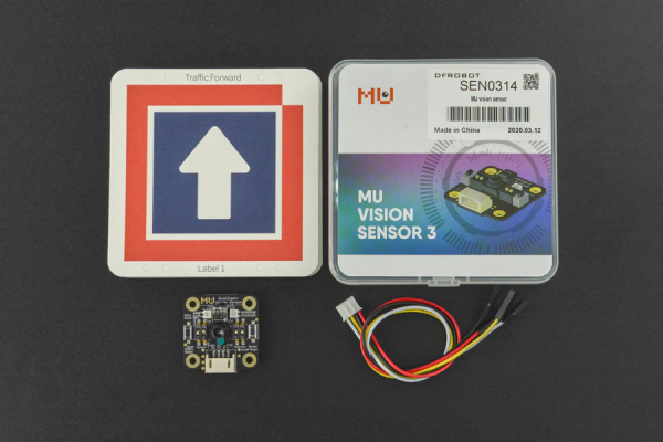 Vision Sensor MU, 30W Lens, Deep Learning, UART/I2C, 5V, 90° FOV
