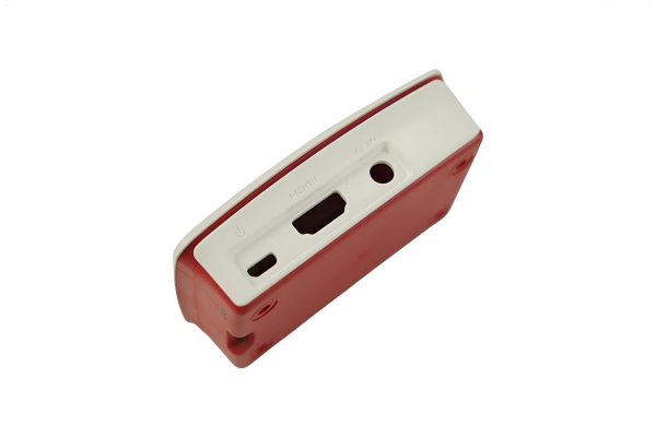 Official Raspberry Pi 3 B Case, Red/White, Snap-Fit, Cut-Outs