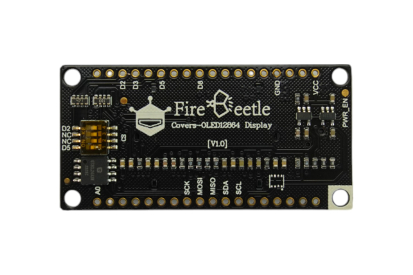 OLED Display OLED128x64, FireBeetle Covers, I2C, 3-Axis Sensor, Font Chip