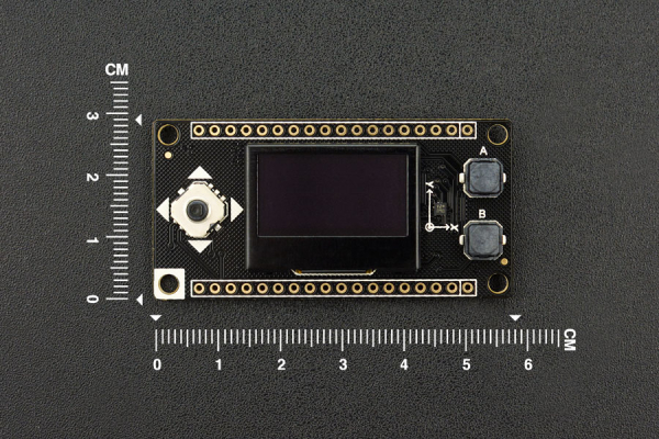 OLED Display OLED128x64, FireBeetle Covers, I2C, 3-Axis Sensor, Font Chip