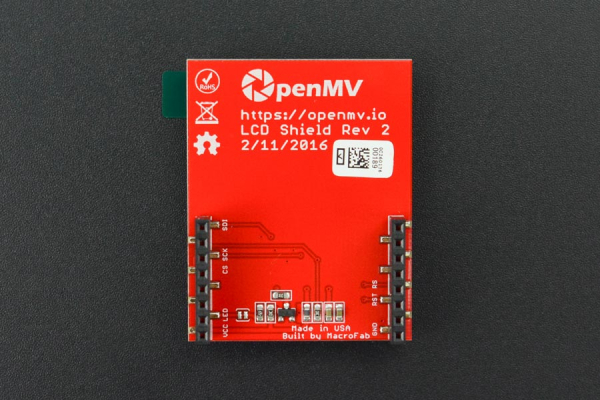 OpenMV Cam LCD-shield layout
