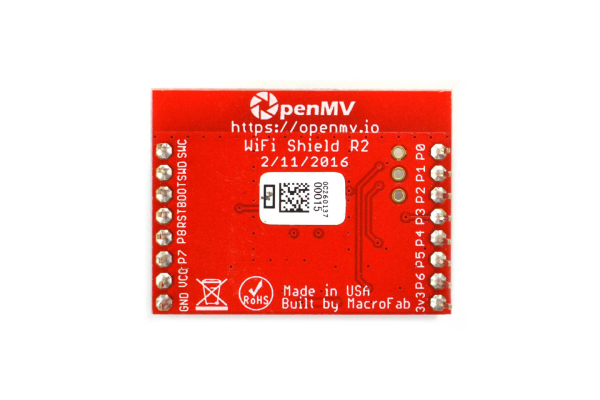 OpenMV Cam WiFi Shield, 48Mbps, FCC Certified