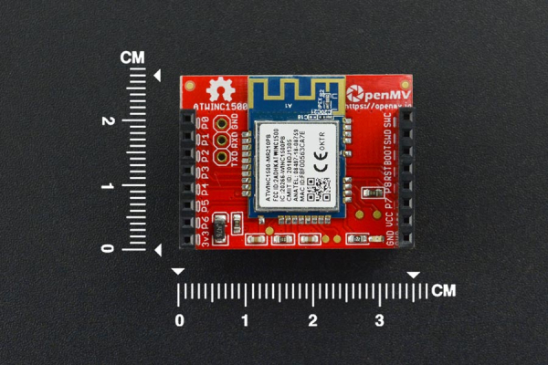 OpenMV Cam WiFi-shield layout