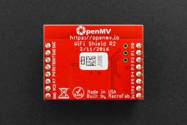 OpenMV Cam WiFi Shield, 48Mbps, FCC Certified