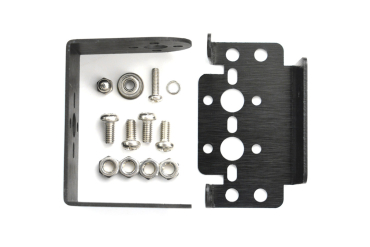 Pan and Tilt Kit, Black Anodized, Horizontal Mount, Includes Hardware