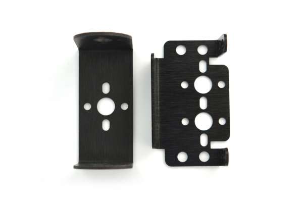 Pan and Tilt Kit, Black Anodized, Horizontal Mount, Includes Hardware